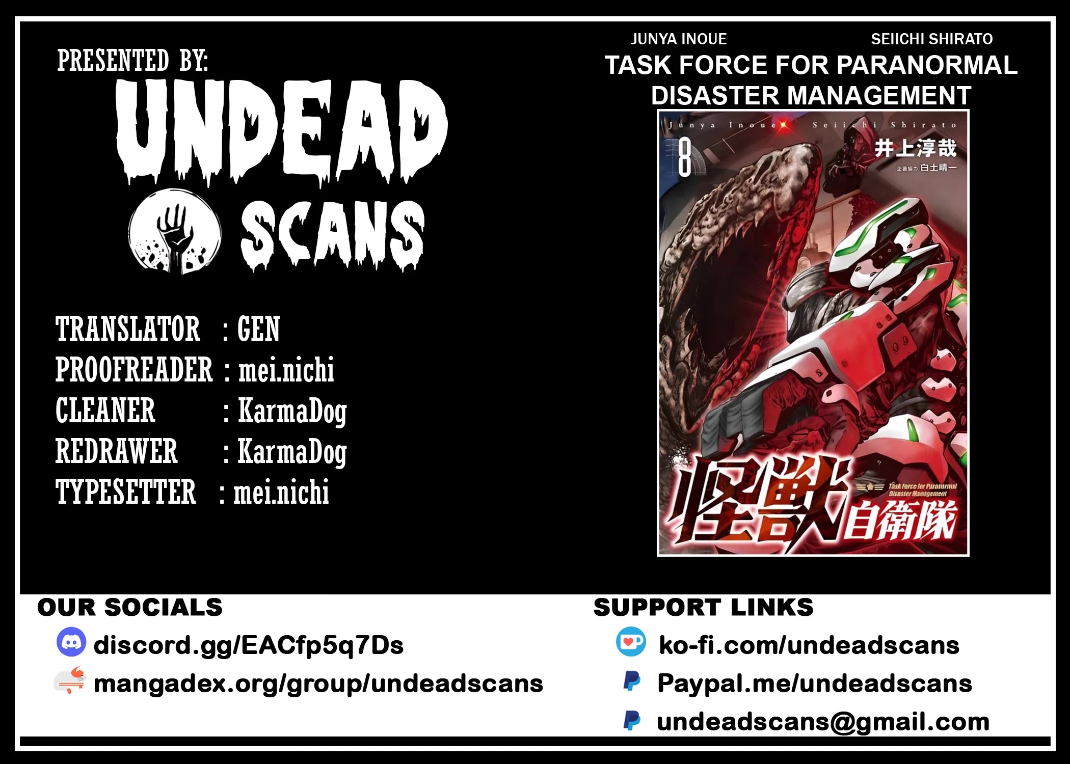 Task Force for Paranormal Disaster Management chapter 24.2 page 1