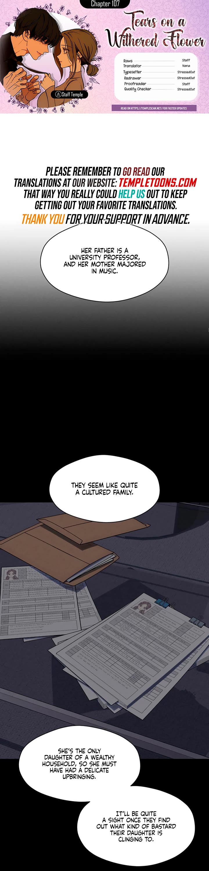 Tears on a Withered Flower chapter 107 page 1