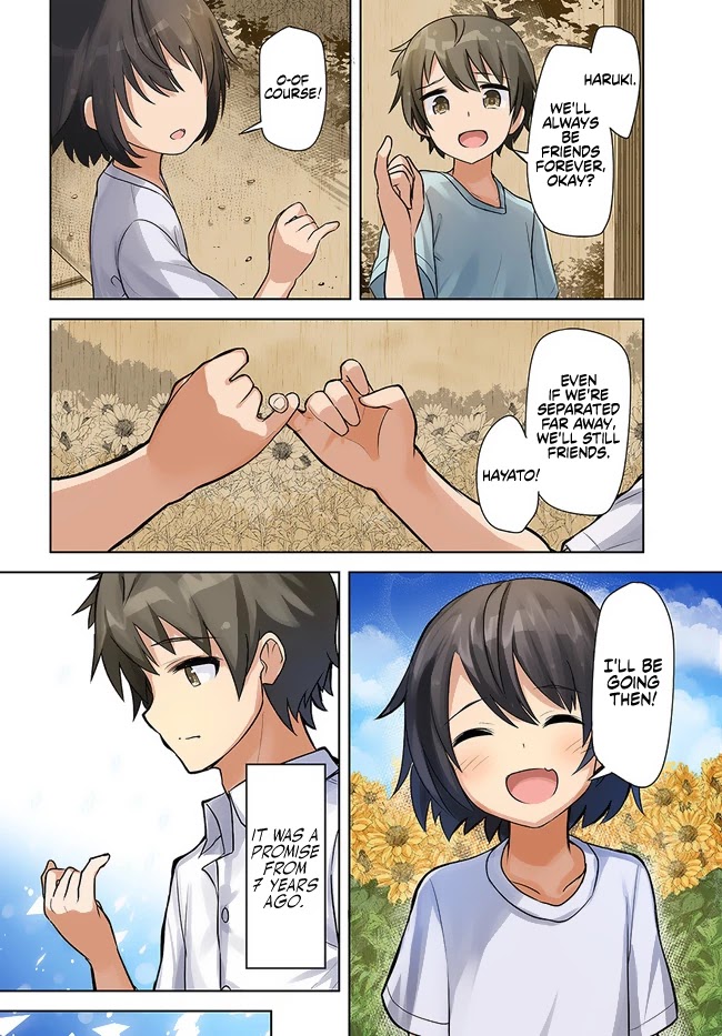 Tenkosaki: The Neat and Pretty Girl at My New School Is a Childhood Friend of Mine Who I Thought Was a Boy chapter 1 page 4