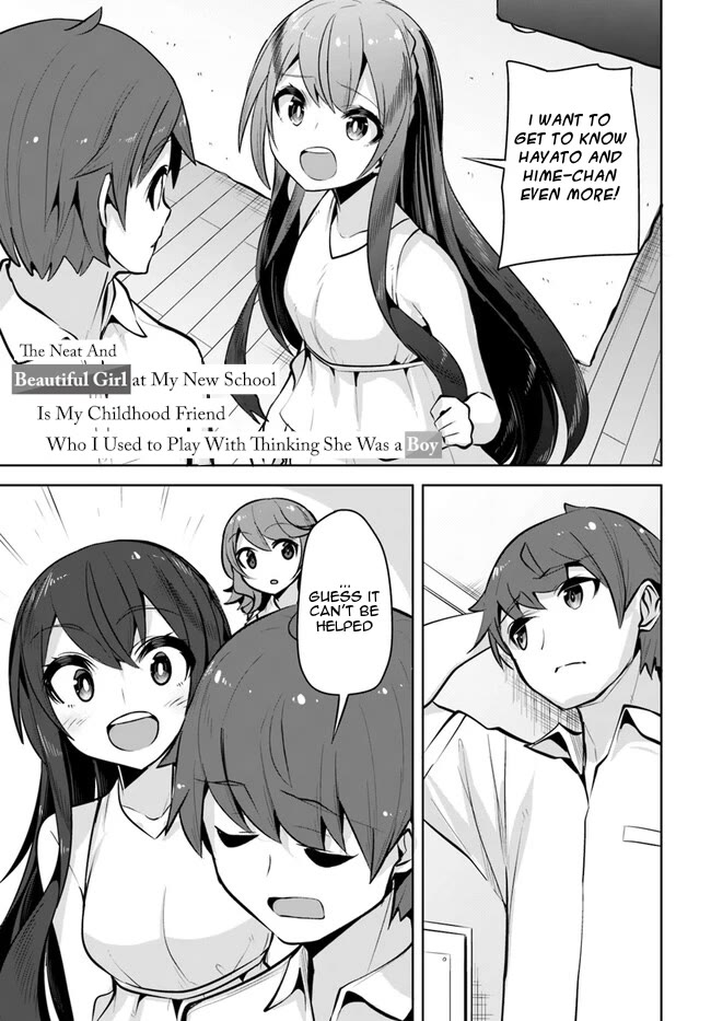 Tenkosaki: The Neat and Pretty Girl at My New School Is a Childhood Friend of Mine Who I Thought Was a Boy chapter 24 page 1