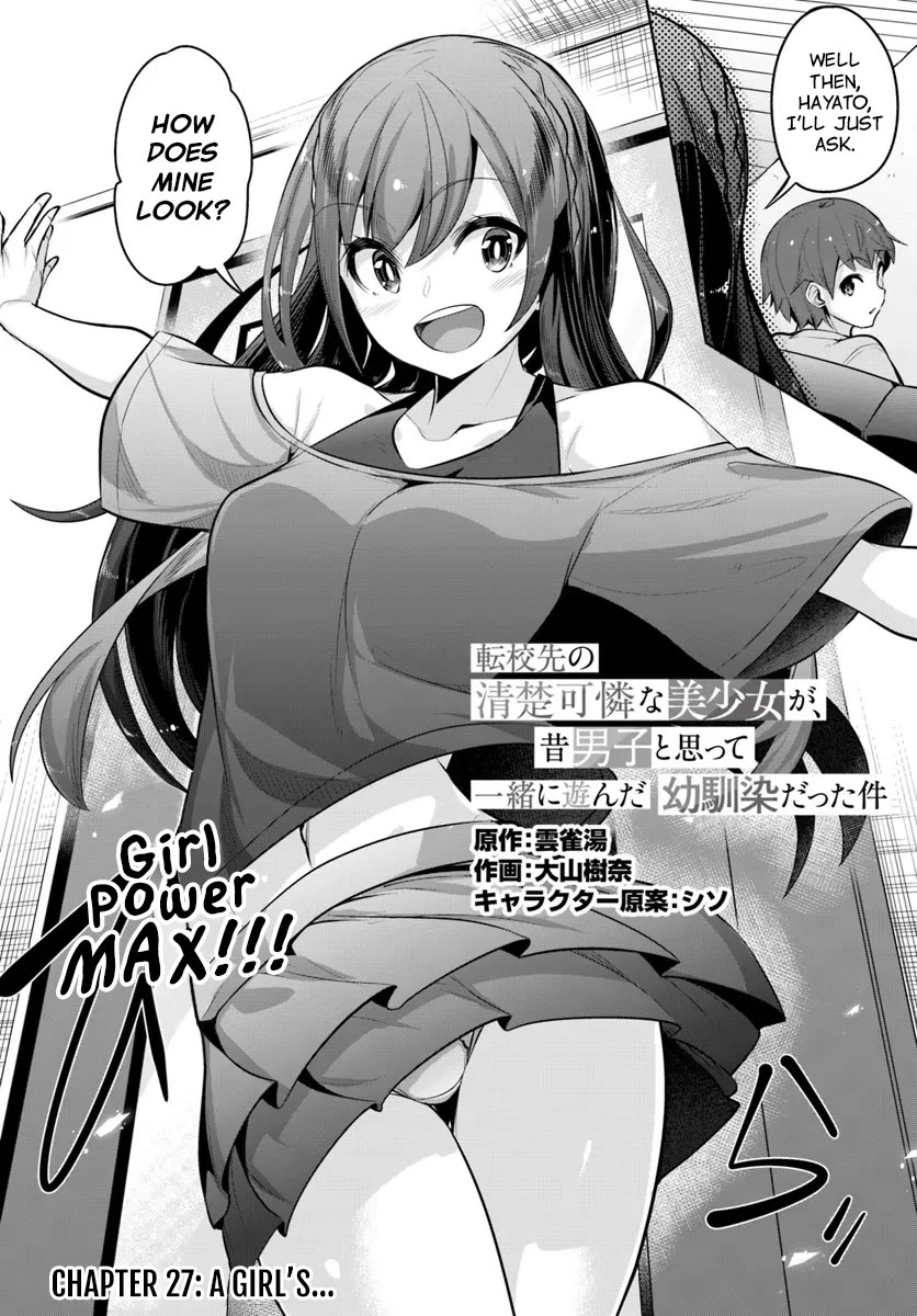 Tenkosaki: The Neat and Pretty Girl at My New School Is a Childhood Friend of Mine Who I Thought Was a Boy chapter 27 page 2