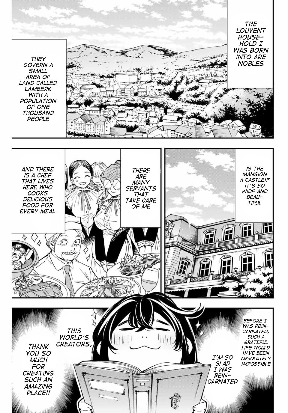 Tensei Kizoku, Kantei Skill de Nariagaru ~Jakushou Ryouchi o Uketsuida node, Yuushuu na Jinzai o Fuyashiteitara, Saikyou Ryouchi ni Natteta~ chapter 1 page 14