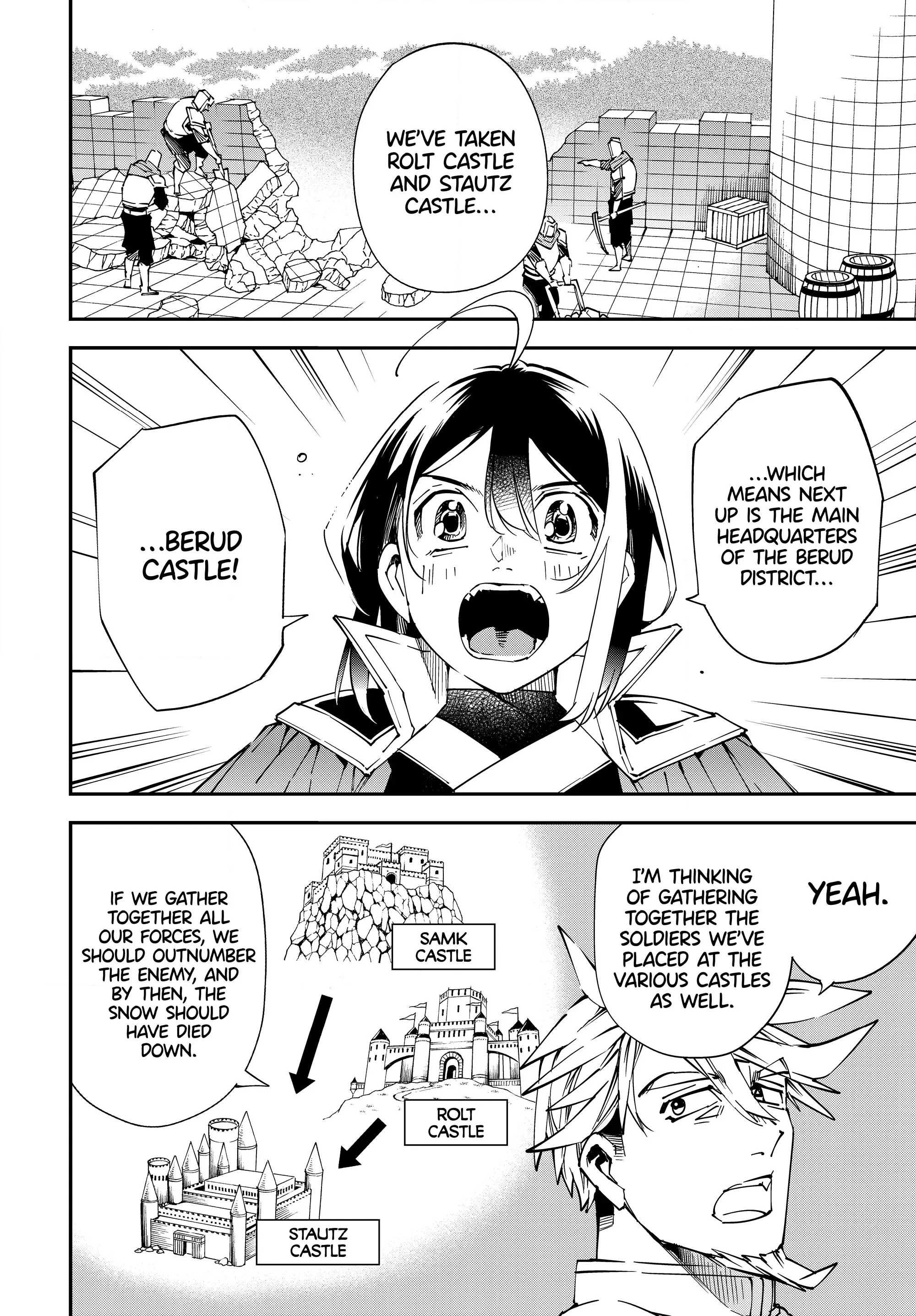 Tensei Kizoku, Kantei Skill de Nariagaru ~Jakushou Ryouchi o Uketsuida node, Yuushuu na Jinzai o Fuyashiteitara, Saikyou Ryouchi ni Natteta~ chapter 104 page 2