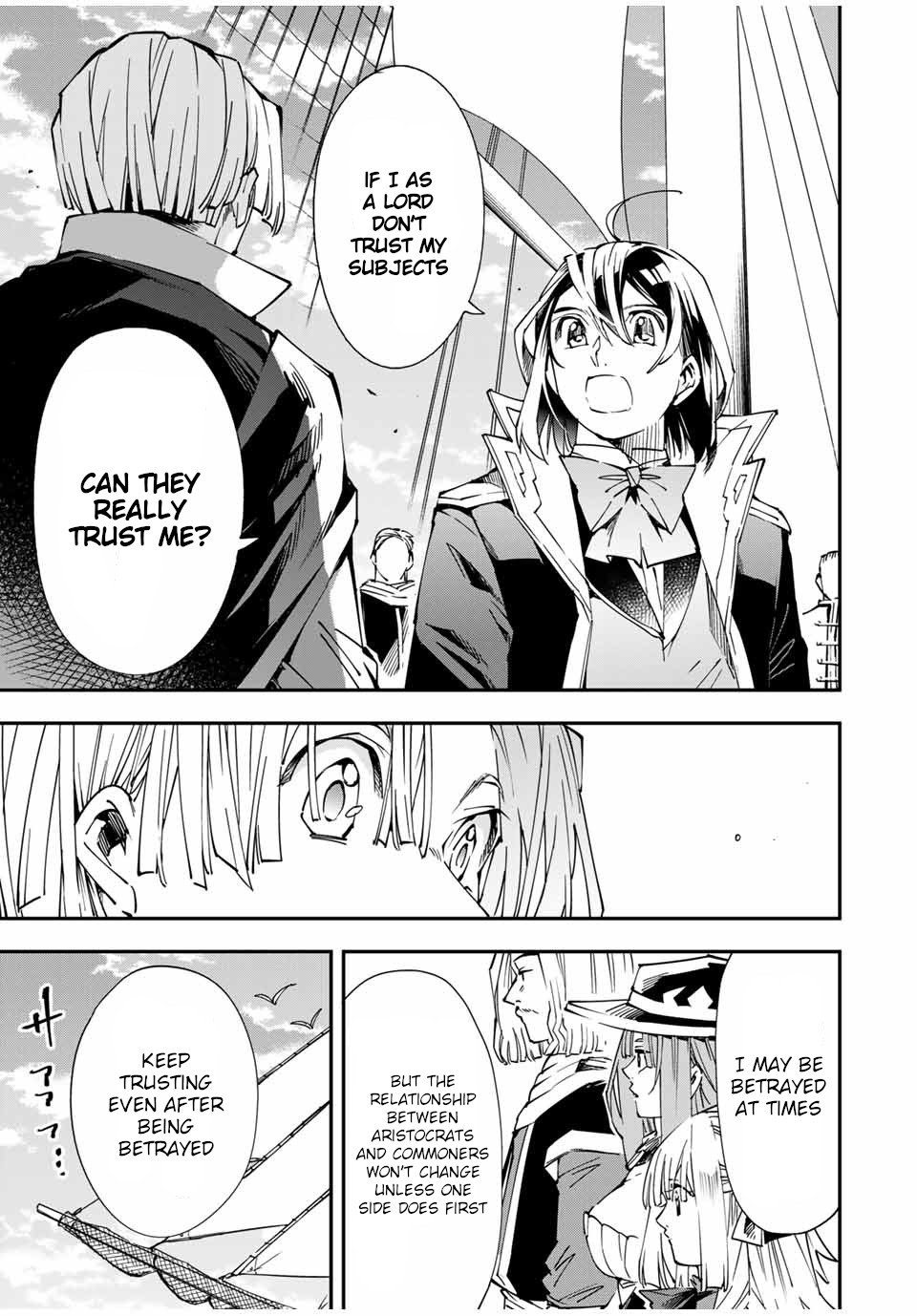 Tensei Kizoku, Kantei Skill de Nariagaru ~Jakushou Ryouchi o Uketsuida node, Yuushuu na Jinzai o Fuyashiteitara, Saikyou Ryouchi ni Natteta~ chapter 56 page 21