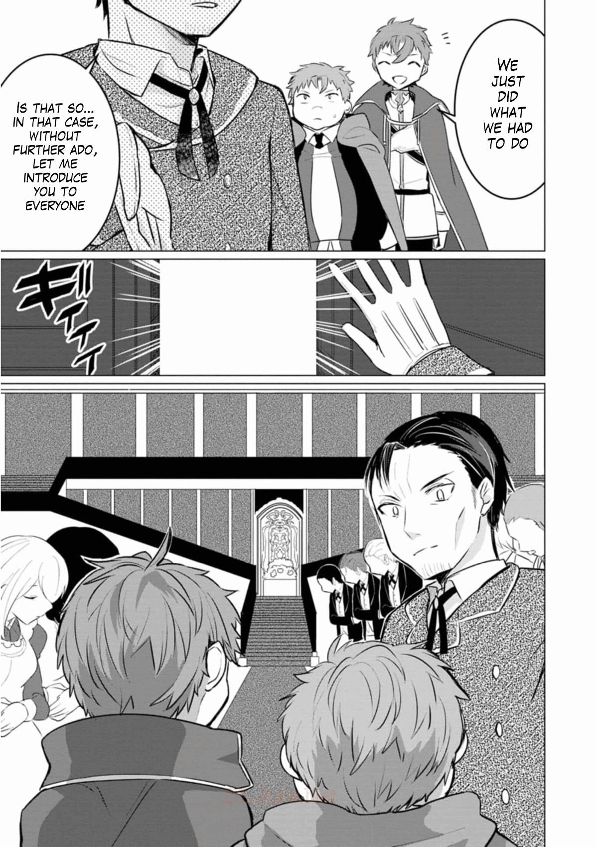 Tensei Saki ga Zannen Ouji Datta Ken: Ima wa Fukkin 1-kai mo Dekinai kedo Yasete Isekai Sukuimasu chapter 5 page 20