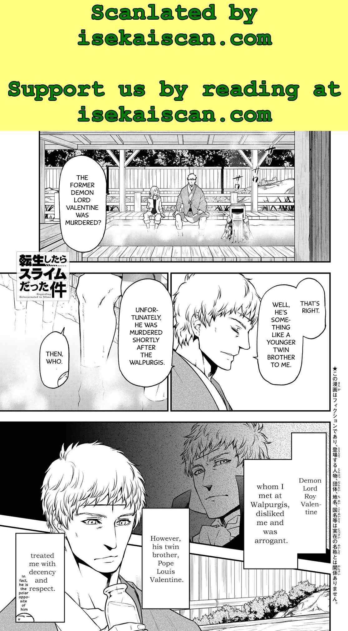 Tensei Shitara Slime Datta Ken chapter 100 page 1