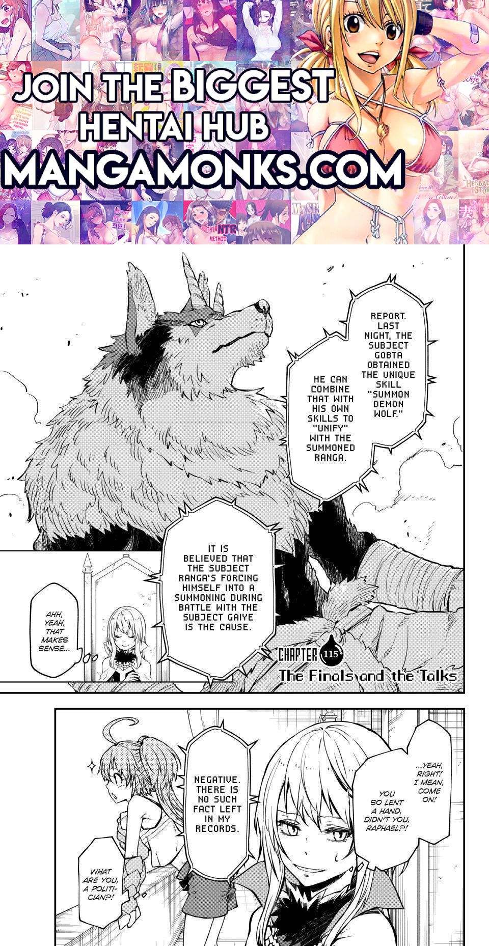Tensei Shitara Slime Datta Ken chapter 115 page 1
