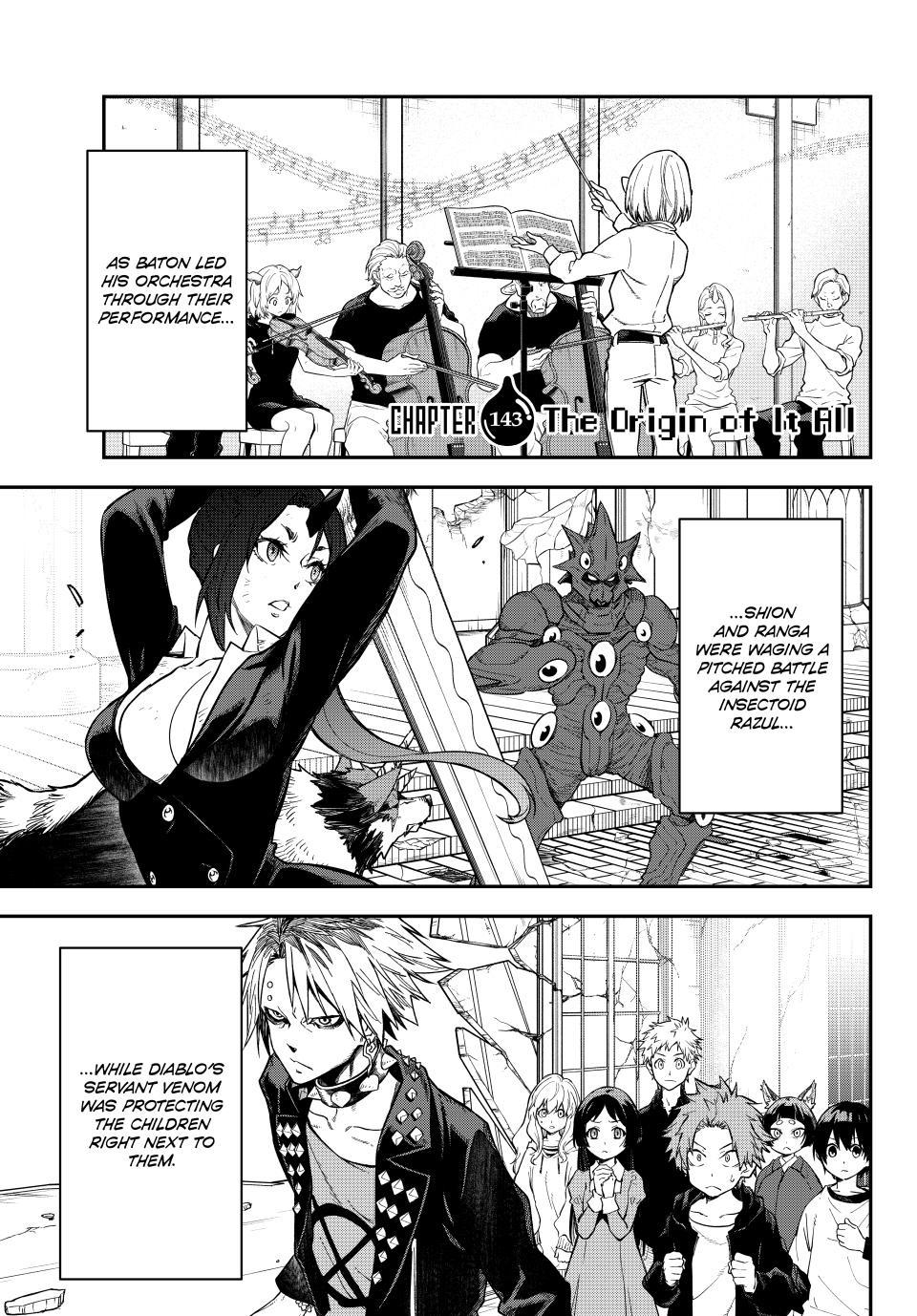 Tensei Shitara Slime Datta Ken chapter 143 page 1