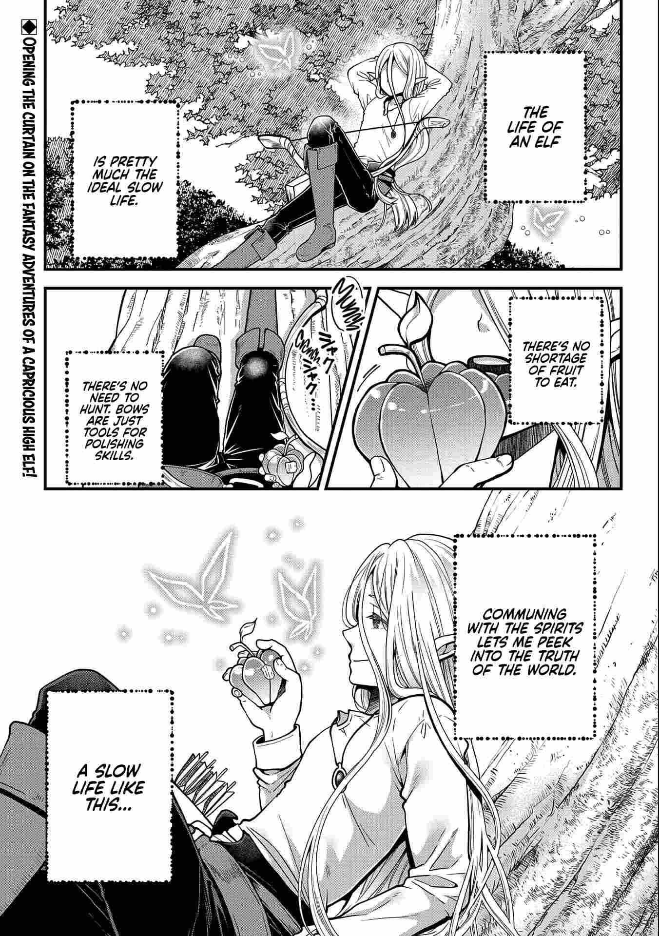 Tensei Shite High Elf ni Narimashitaga, Slow Life wa 120-nen de Akimashita chapter 1 page 1