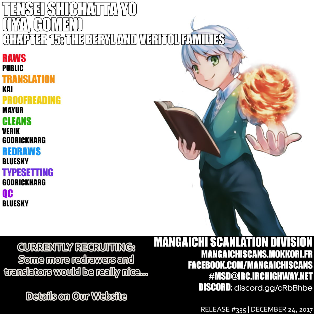 Tenseishichatta yo (Iya, Gomen) chapter 15 page 1