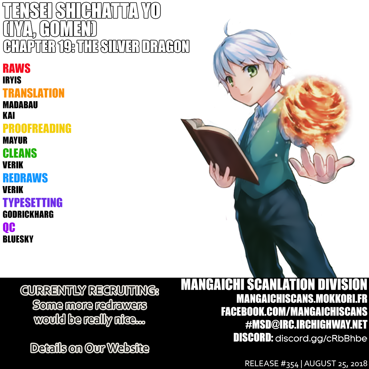 Tenseishichatta yo (Iya, Gomen) chapter 19 page 1