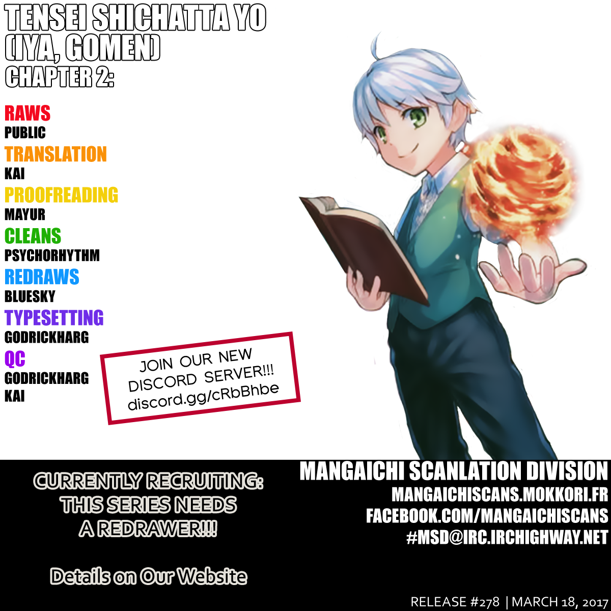 Tenseishichatta yo (Iya, Gomen) chapter 2 page 1