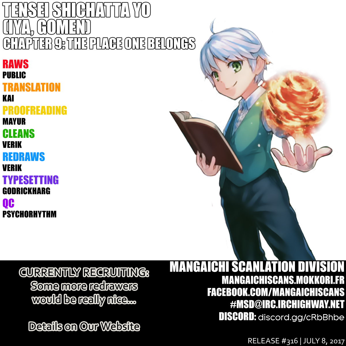 Tenseishichatta yo (Iya, Gomen) chapter 9 page 1