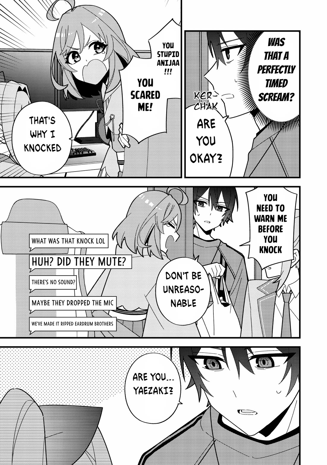 That Time I Crashed Into My Little Sister's Stream and Was Treated Like a VTuber chapter 6 page 19