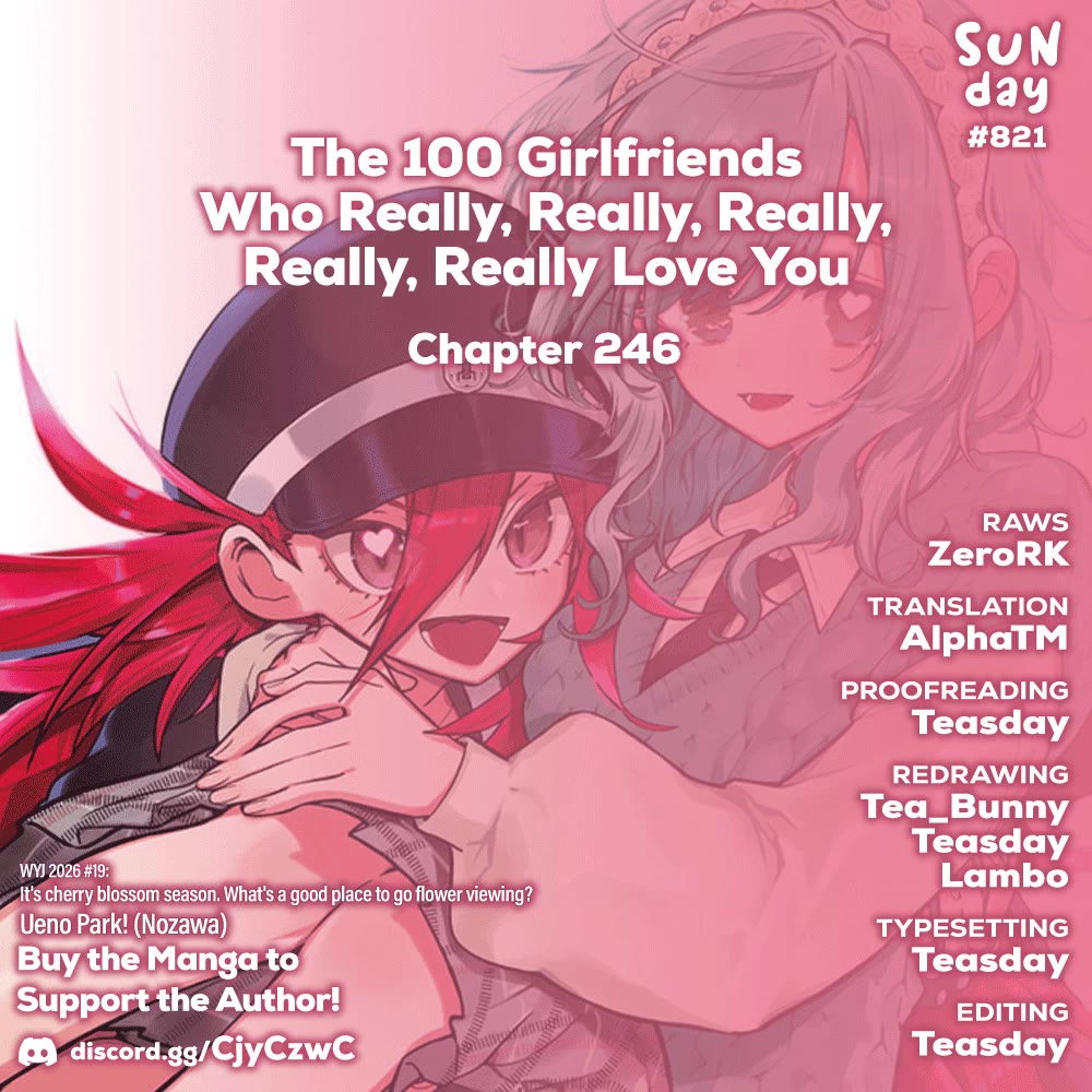 The 100 Girlfriends Who Really, Really, Really, Really, Really Love You chapter 246 page 1