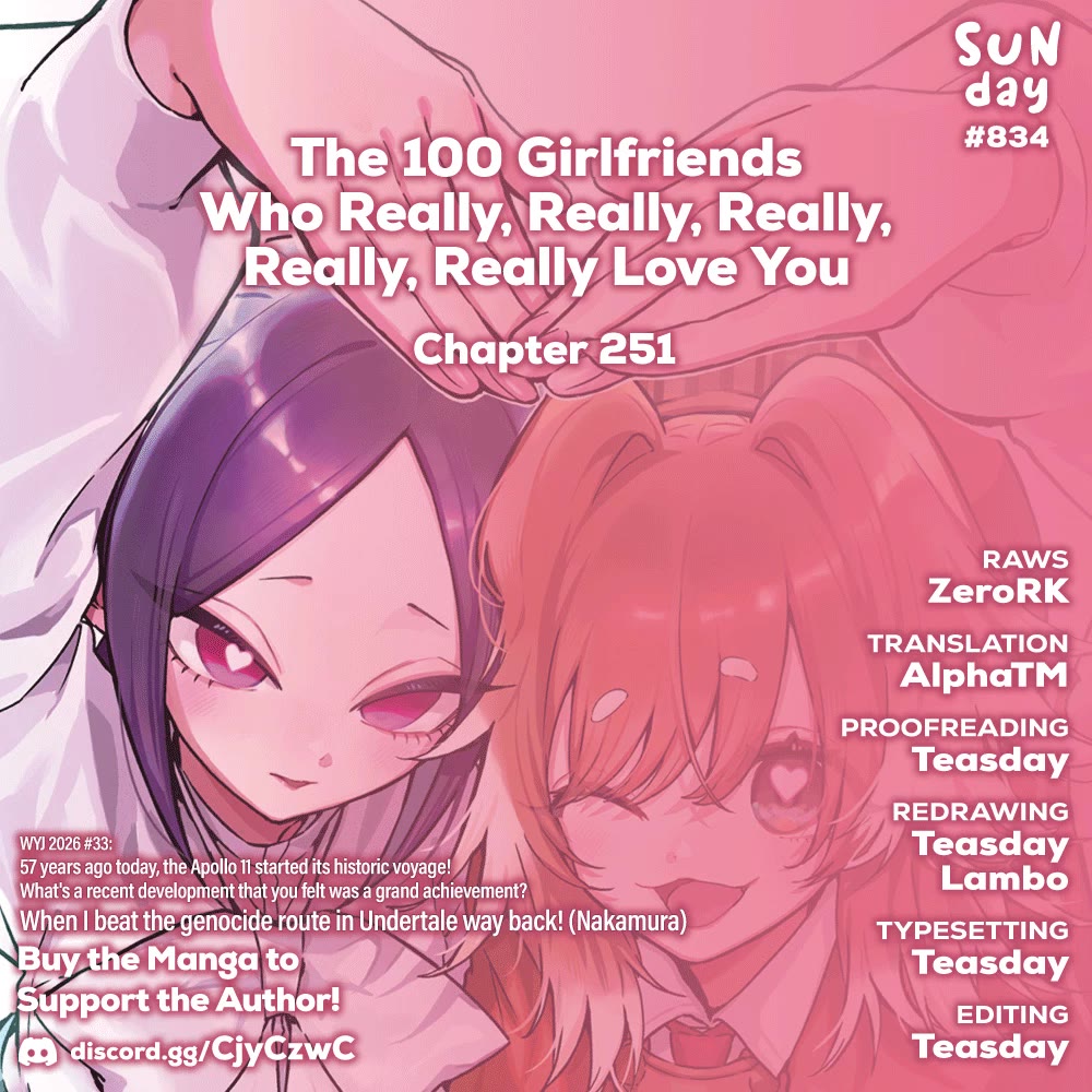 The 100 Girlfriends Who Really, Really, Really, Really, Really Love You chapter 251 page 1