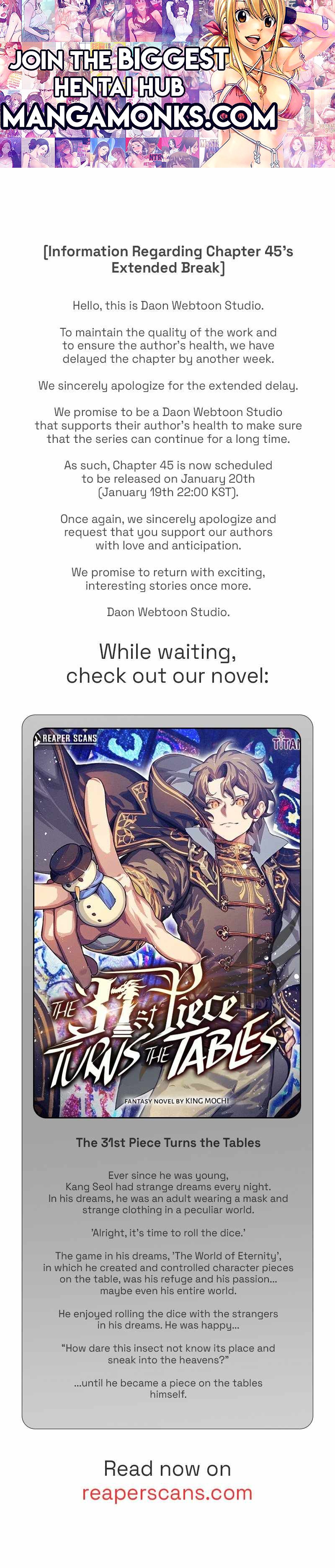 The 31st Piece Overturns the Board chapter 44.6 page 1