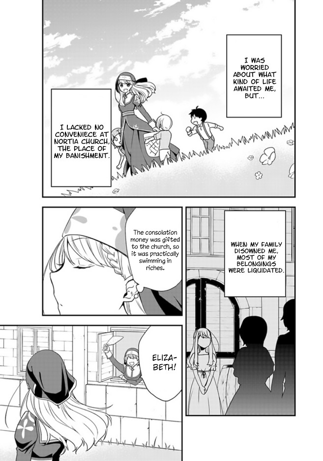 The Banished Villainess! Living the Leisurely Life of a Nun Making Revolutionary Church Food chapter 1 page 11