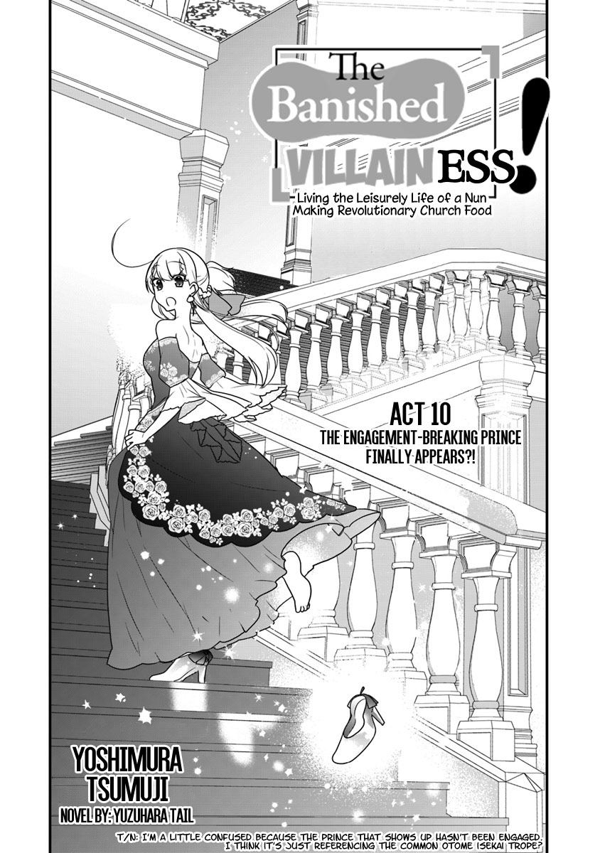 The Banished Villainess! Living the Leisurely Life of a Nun Making Revolutionary Church Food chapter 10 page 2