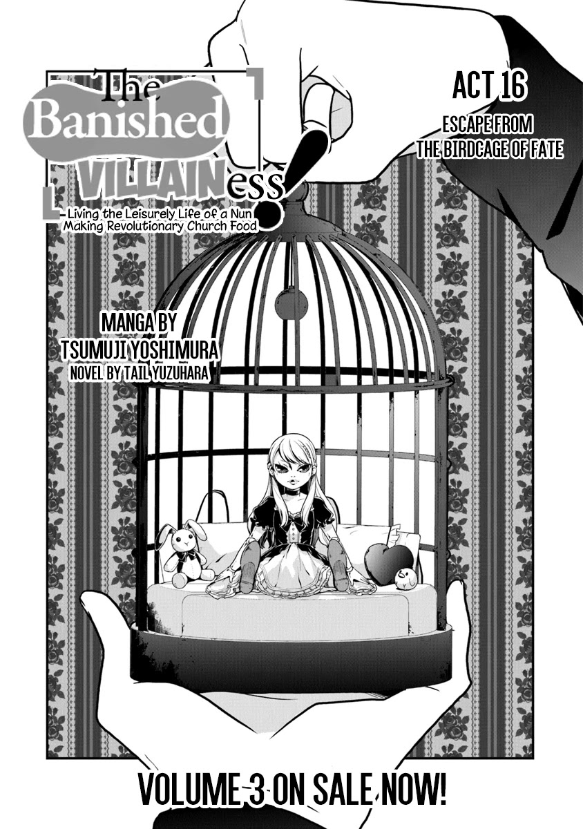 The Banished Villainess! Living the Leisurely Life of a Nun Making Revolutionary Church Food chapter 16 page 2