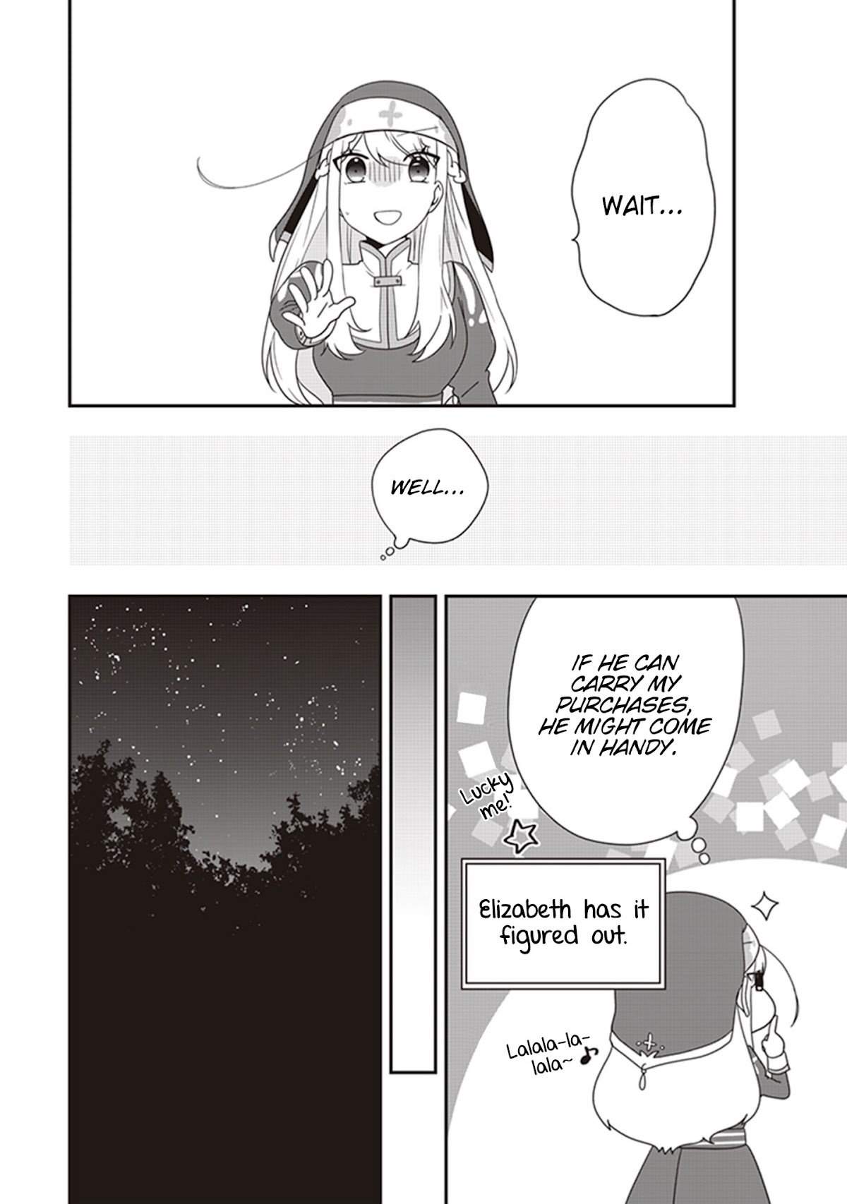 The Banished Villainess! Living the Leisurely Life of a Nun Making Revolutionary Church Food chapter 4 page 12