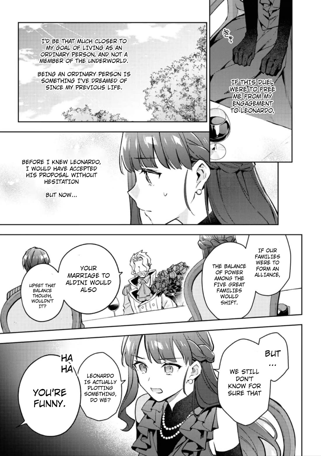 The Beloved Granddaughter of a Yakuza Family Was Reincarnated as the Daughter of a Gangster in an Otome Game chapter 21 page 22