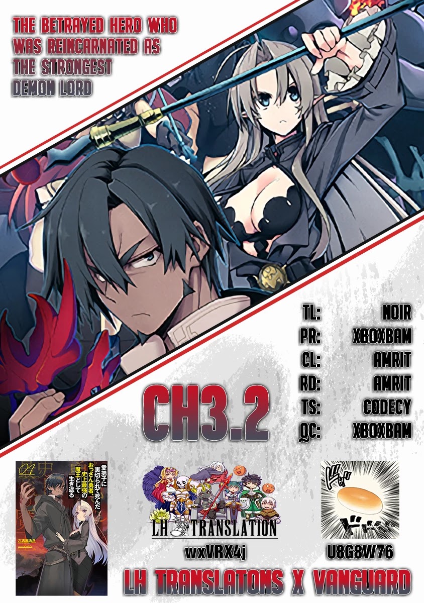 The Betrayed Hero Who Was Reincarnated as the Strongest Demon Lord chapter 3.2 page 1