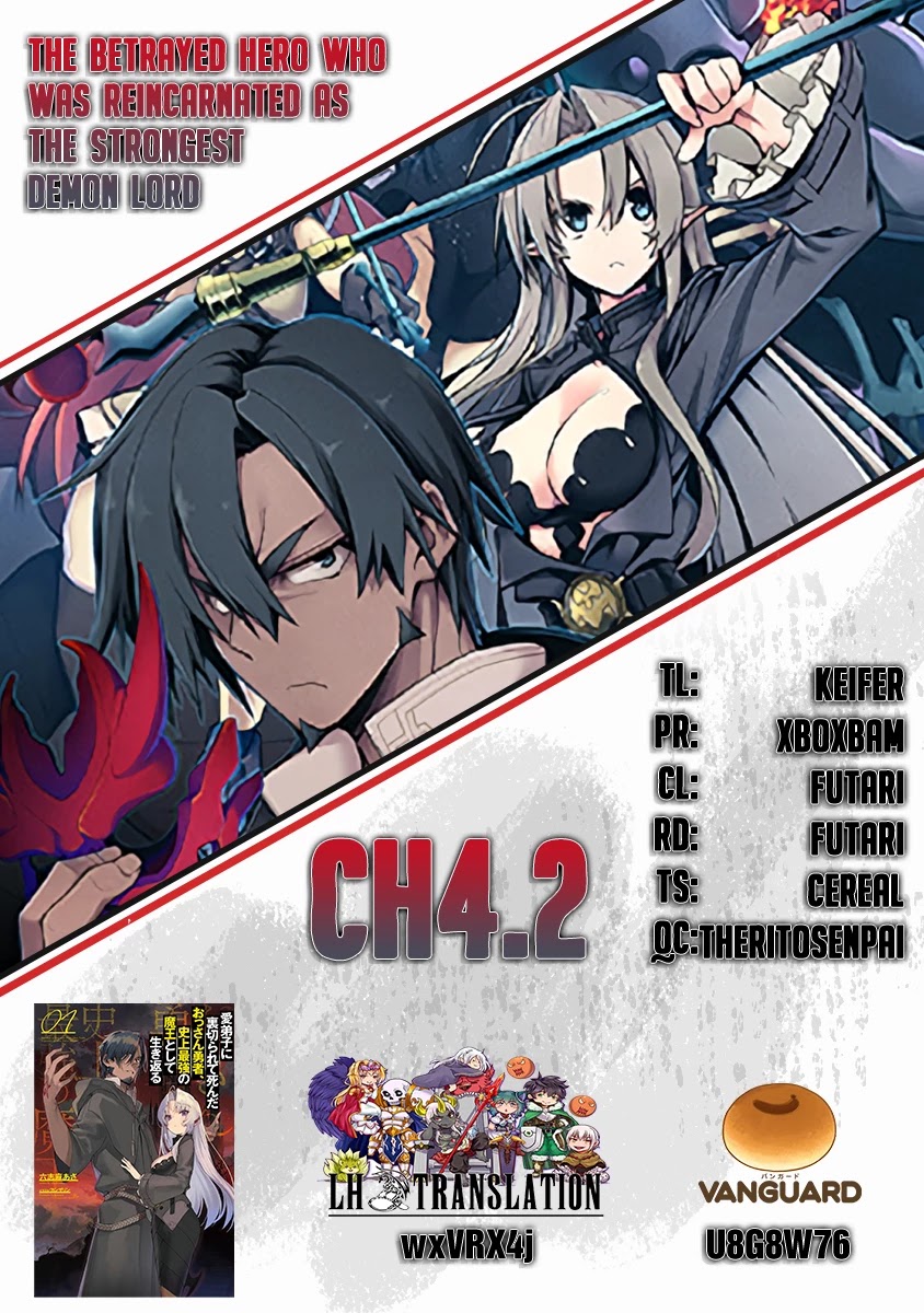 The Betrayed Hero Who Was Reincarnated as the Strongest Demon Lord chapter 4.2 page 1