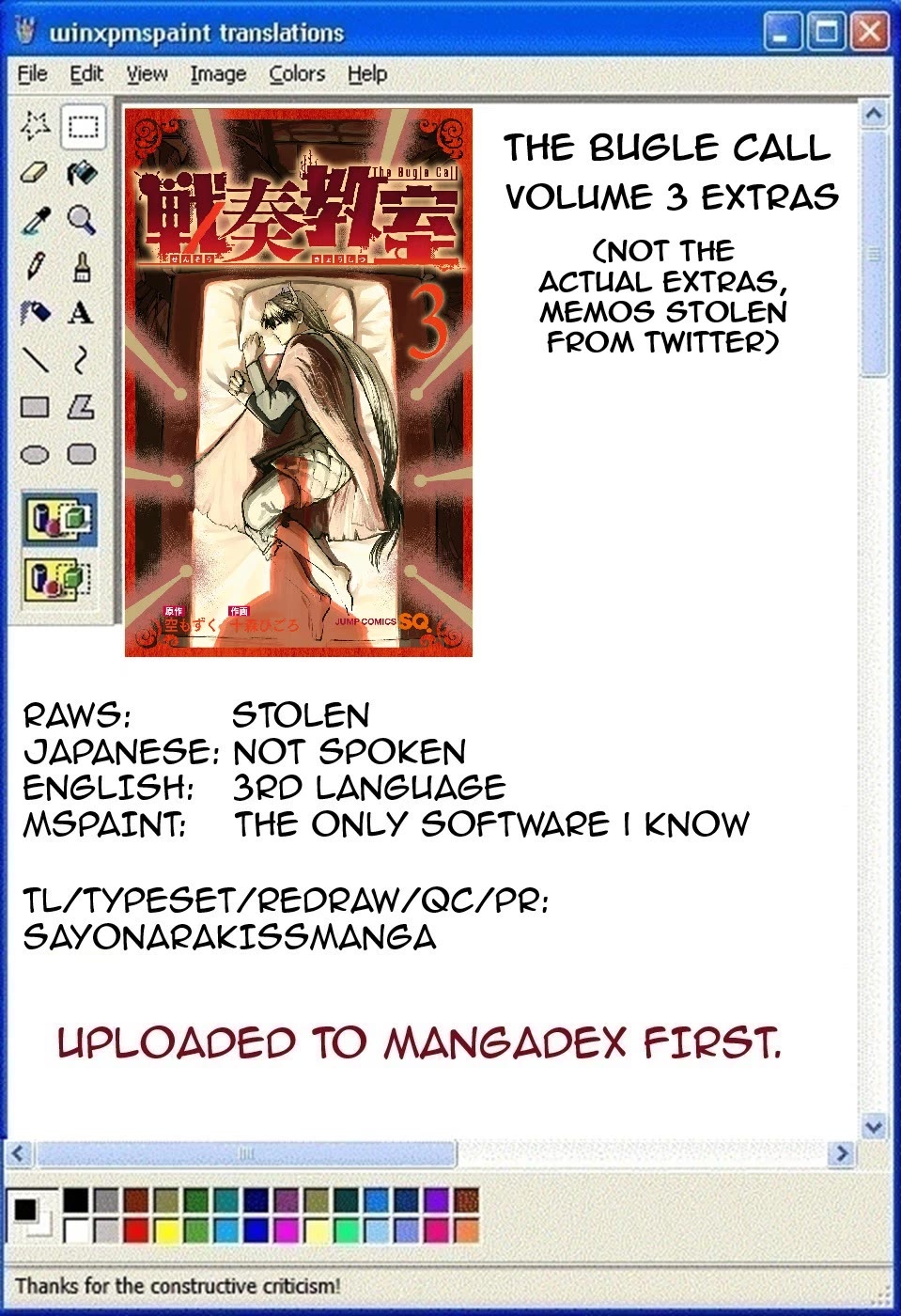 The Bugle Call chapter 10.1 page 1