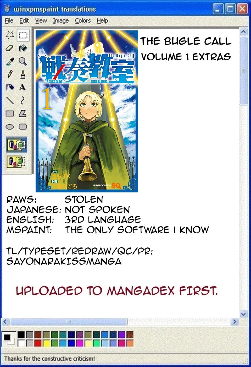 The Bugle Call chapter 3.1 page 1