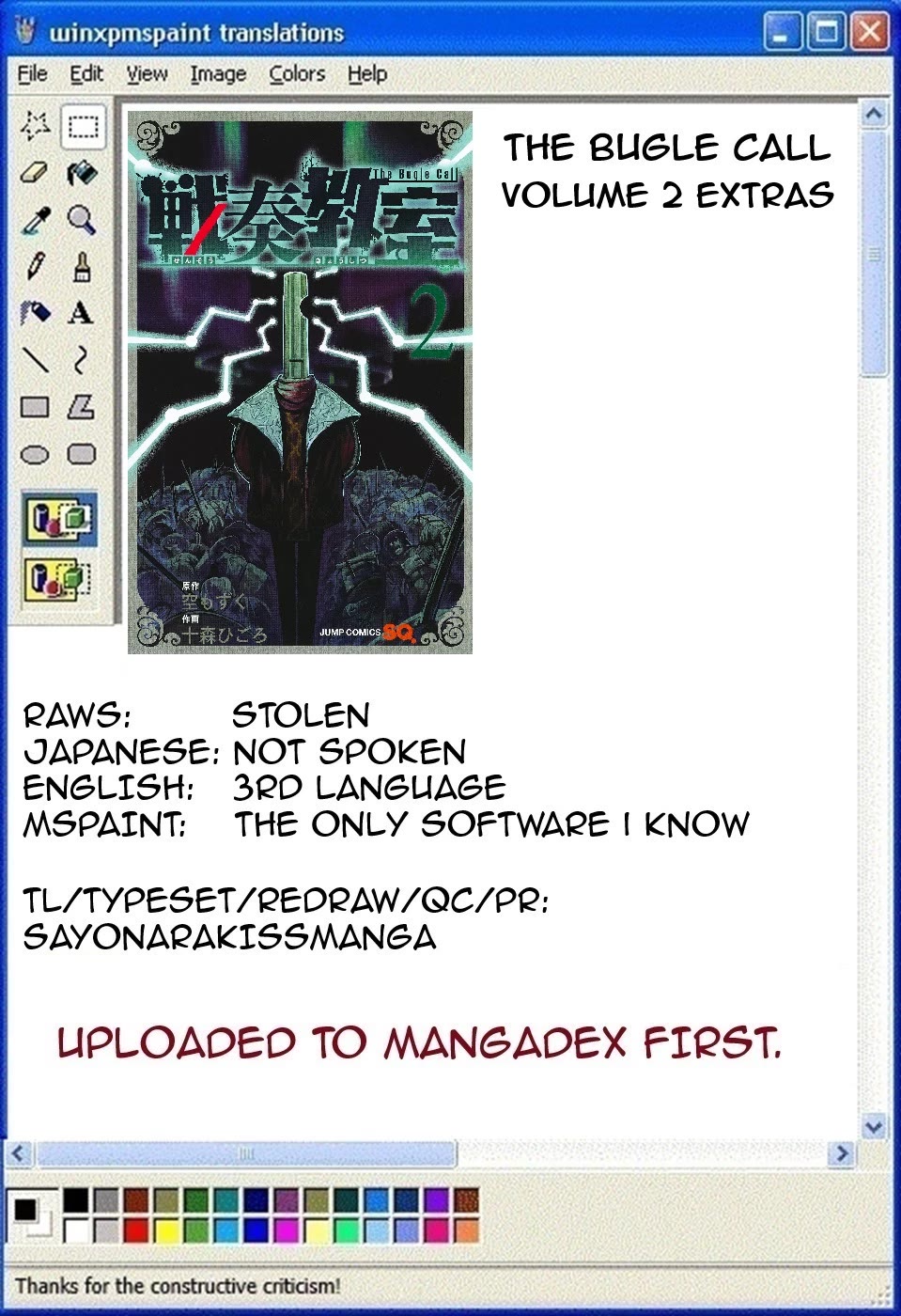 The Bugle Call chapter 7.1 page 1