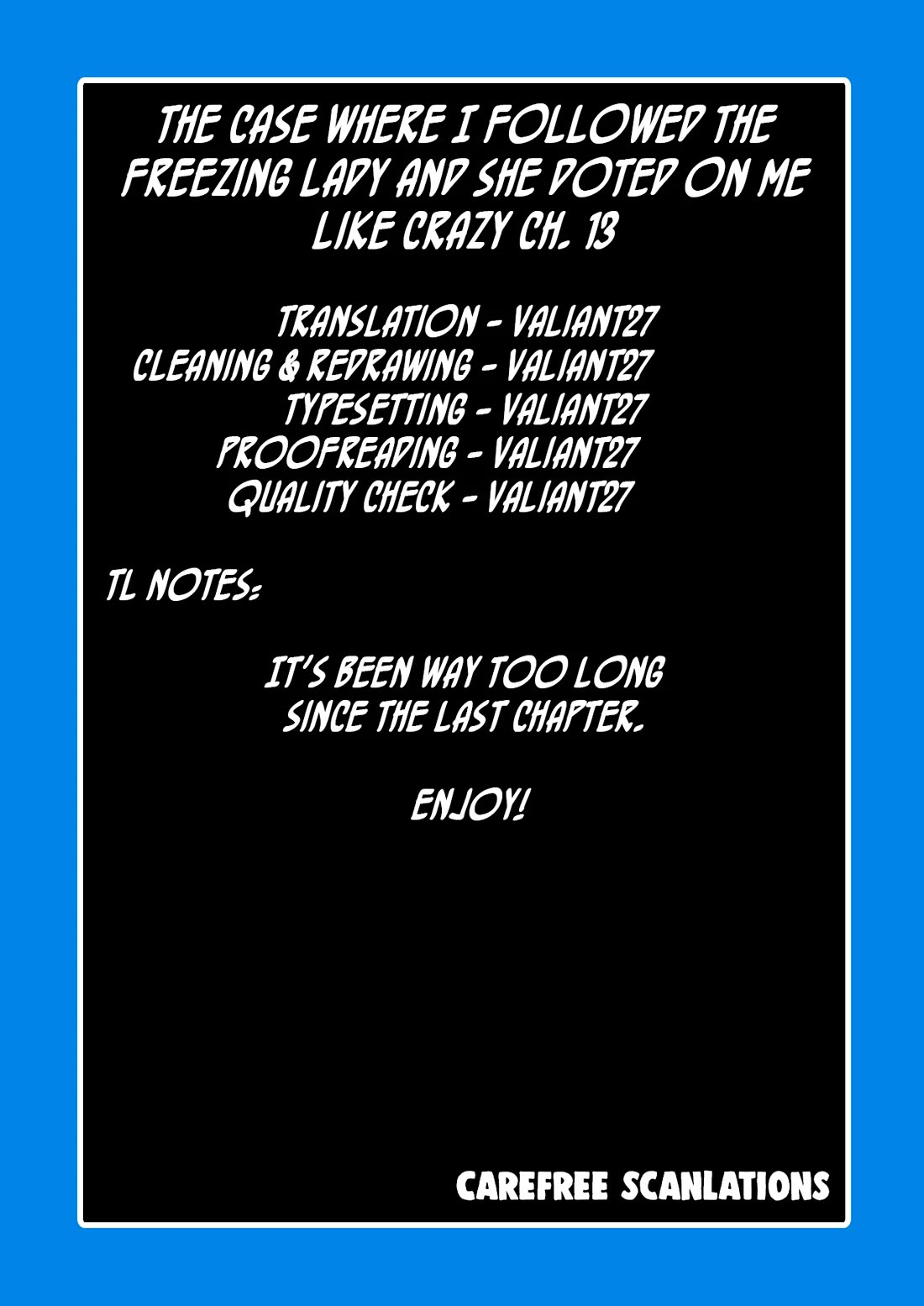 The Case Where I Followed the Freezing Lady and She Doted on Me Like Crazy chapter 13 page 15