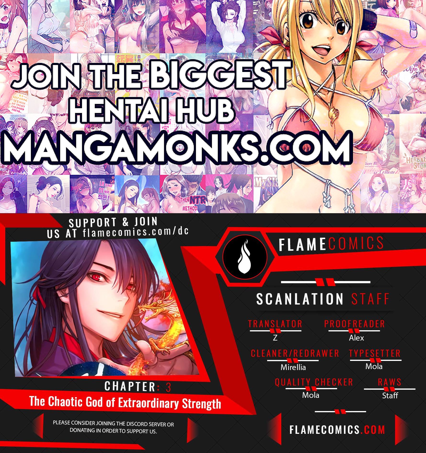 The Chaotic God of Extraordinary Strength chapter 3 page 1