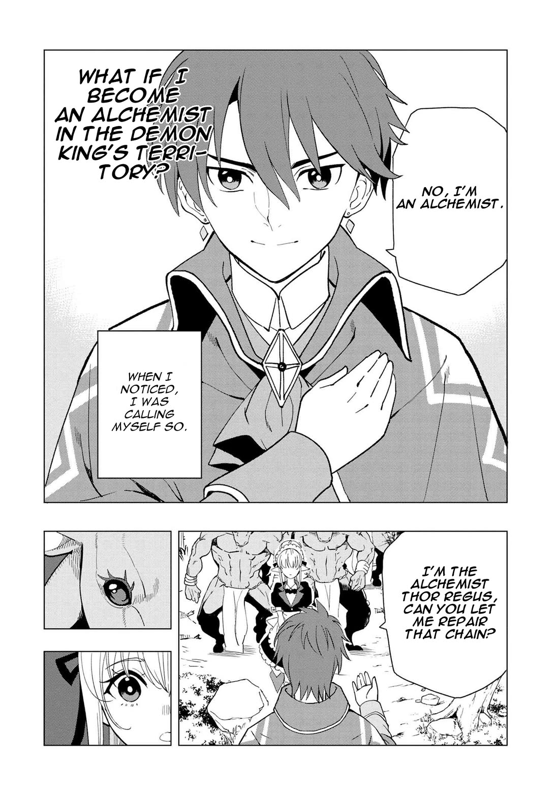 The Creation Alchemist Enjoys Freedom: If I Am Exiled From My Hometown, I Can Make Magic Items With Transcendent Effects at the Knees of the Demon Lord chapter 1 page 44