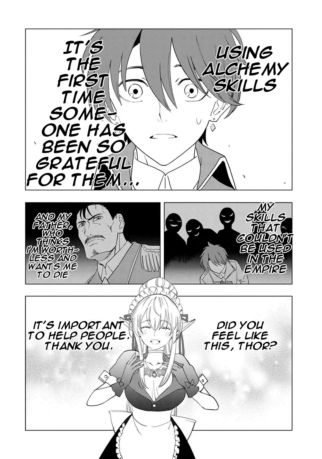 The Creation Alchemist Enjoys Freedom: If I Am Exiled From My Hometown, I Can Make Magic Items With Transcendent Effects at the Knees of the Demon Lord chapter 1 page 50