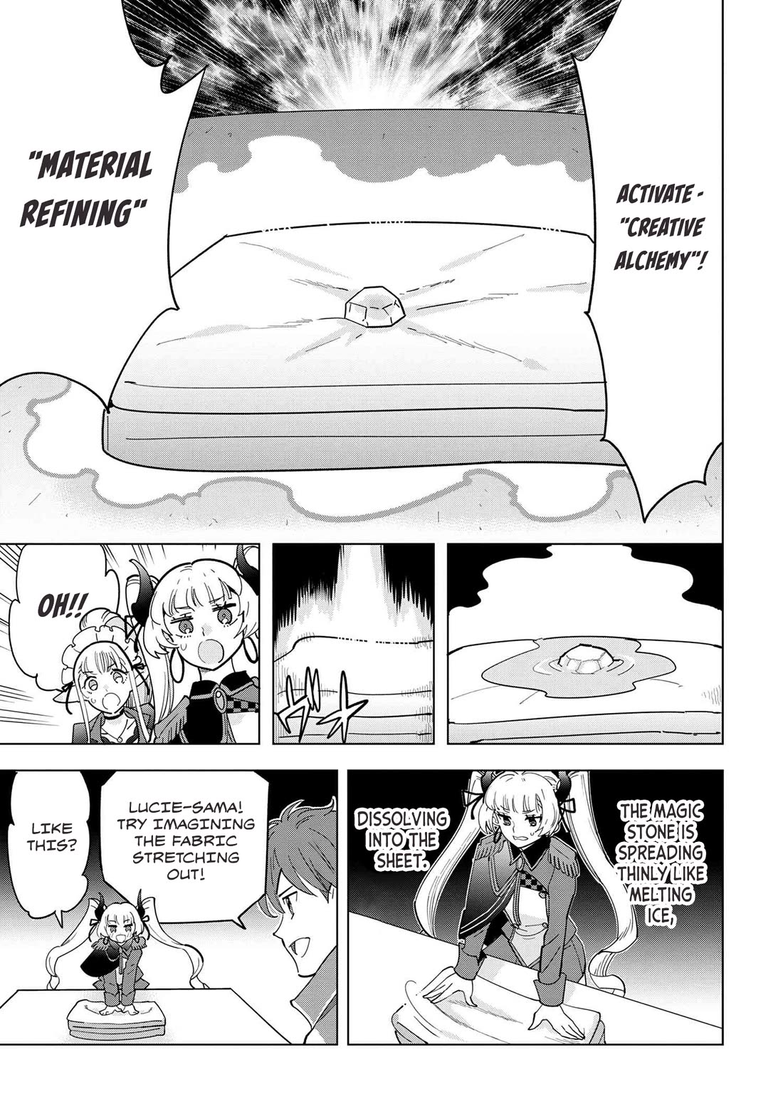 The Creation Alchemist Enjoys Freedom: If I Am Exiled From My Hometown, I Can Make Magic Items With Transcendent Effects at the Knees of the Demon Lord chapter 11 page 52