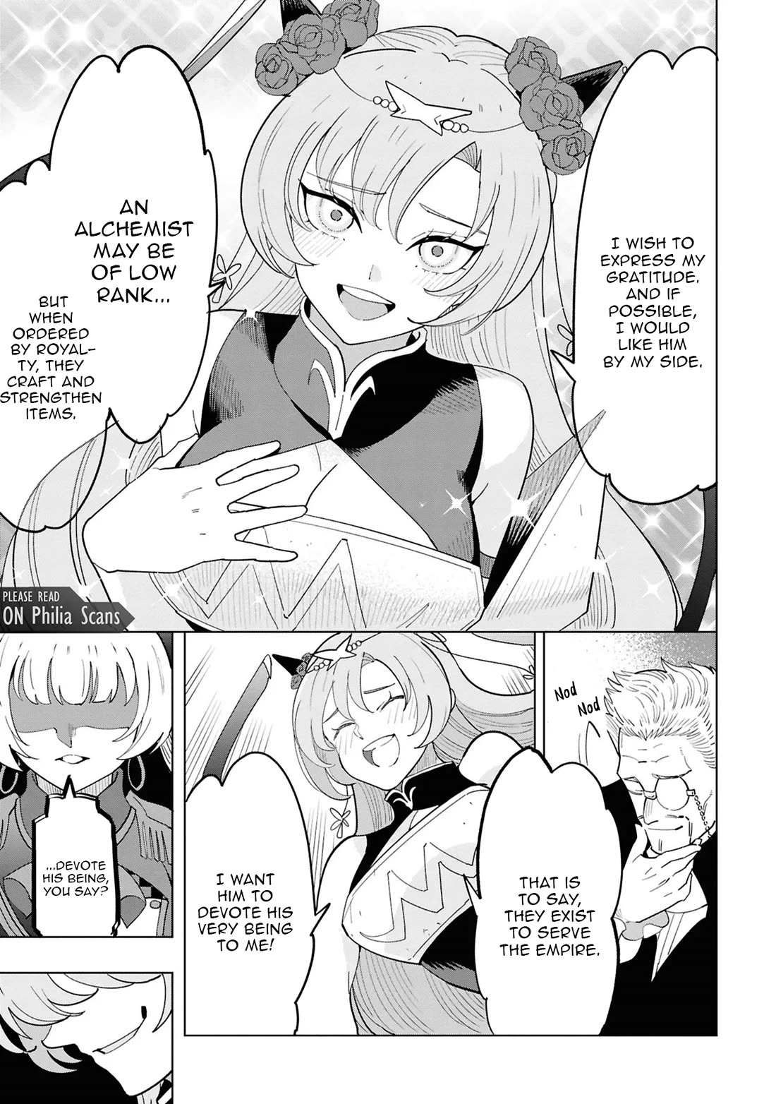 The Creation Alchemist Enjoys Freedom: If I Am Exiled From My Hometown, I Can Make Magic Items With Transcendent Effects at the Knees of the Demon Lord chapter 15 page 45