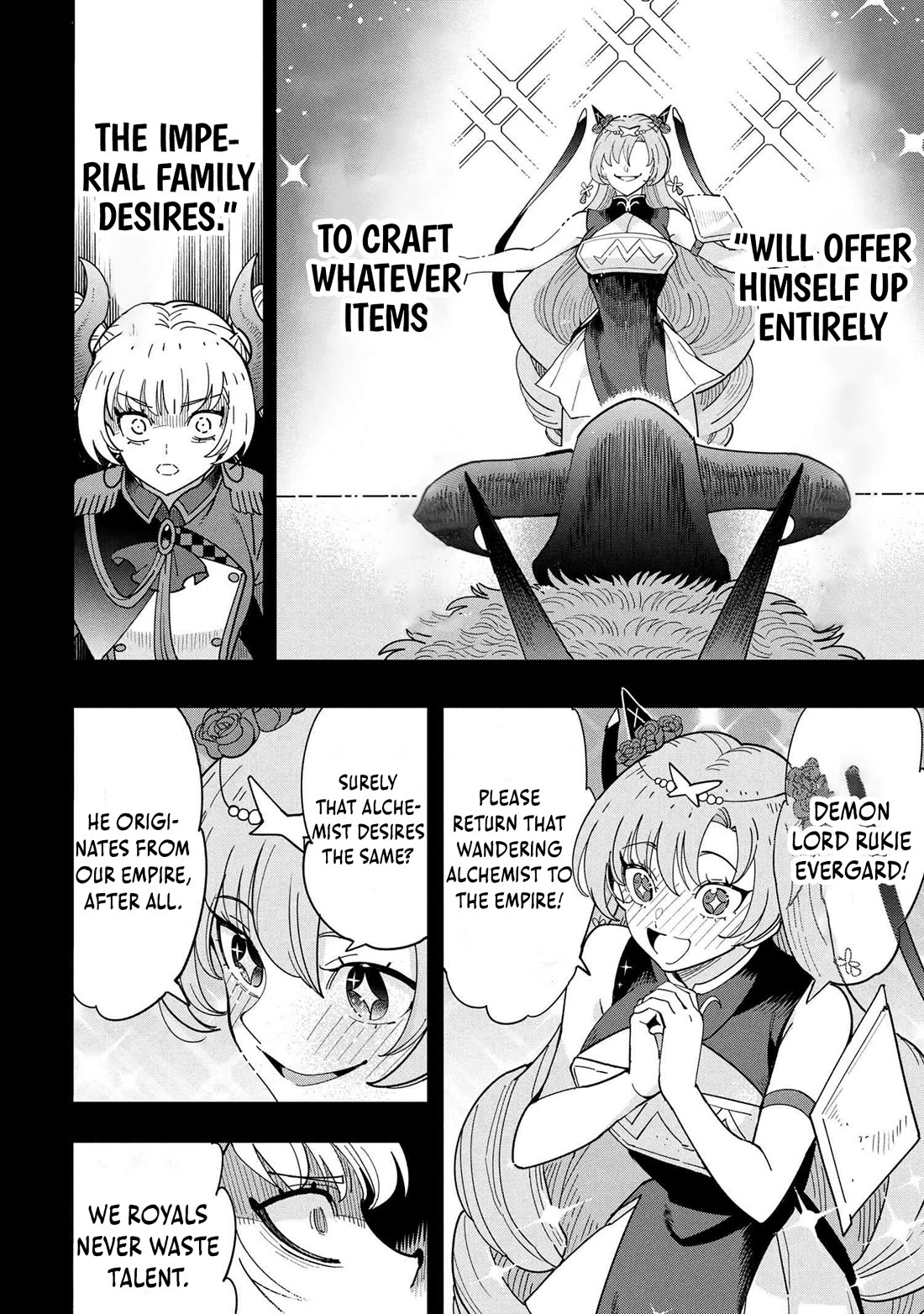 The Creation Alchemist Enjoys Freedom: If I Am Exiled From My Hometown, I Can Make Magic Items With Transcendent Effects at the Knees of the Demon Lord chapter 17 page 10