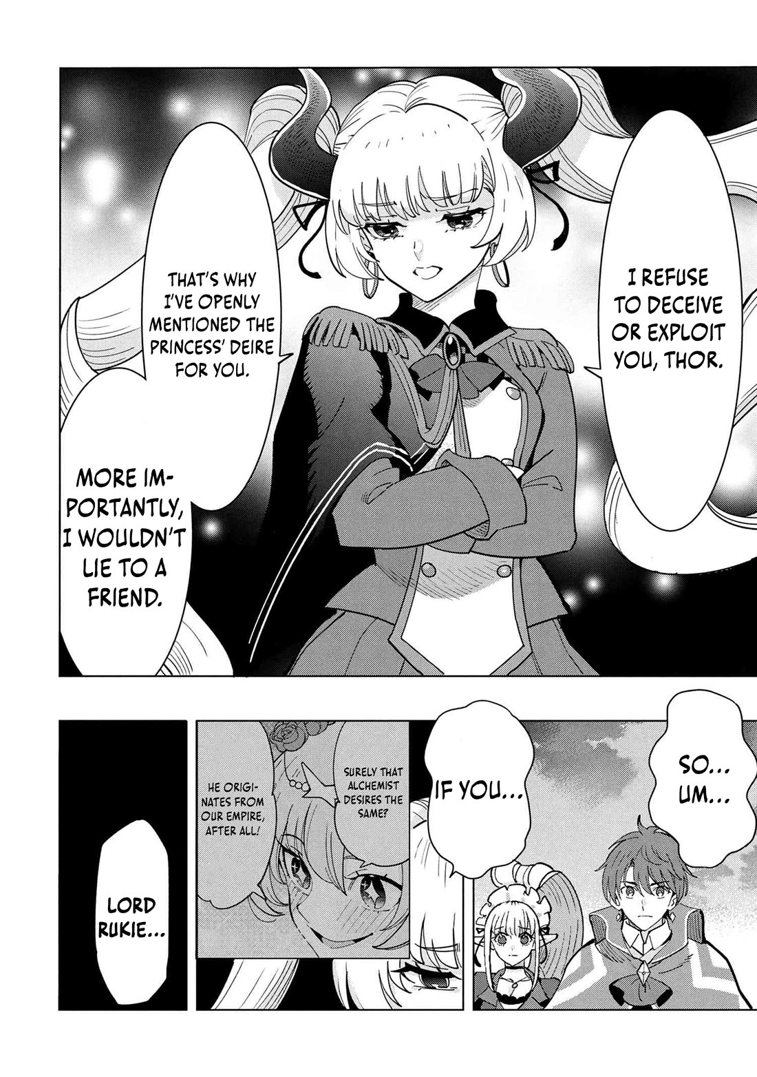 The Creation Alchemist Enjoys Freedom: If I Am Exiled From My Hometown, I Can Make Magic Items With Transcendent Effects at the Knees of the Demon Lord chapter 17 page 24