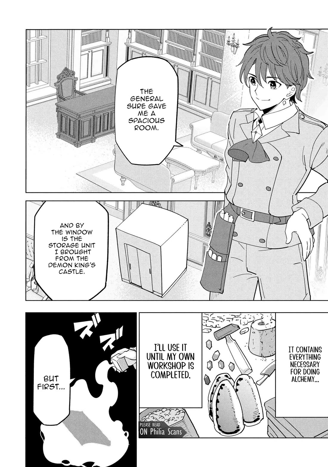 The Creation Alchemist Enjoys Freedom: If I Am Exiled From My Hometown, I Can Make Magic Items With Transcendent Effects at the Knees of the Demon Lord chapter 18 page 30