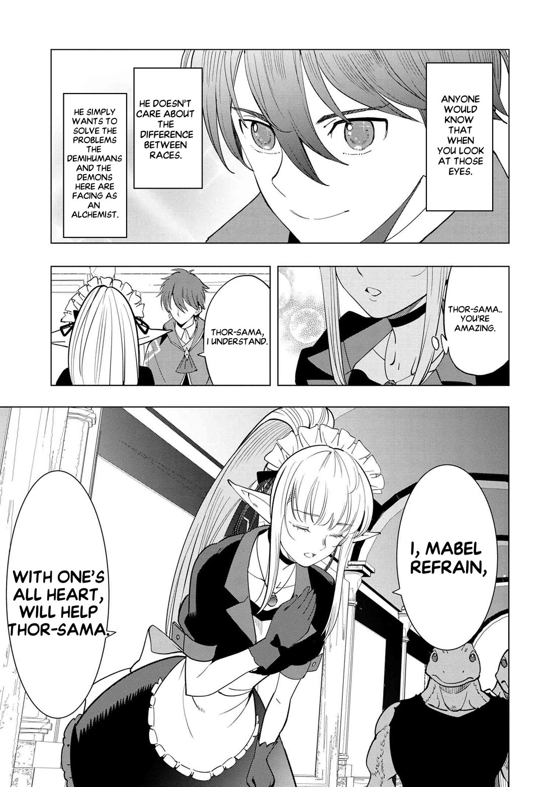 The Creation Alchemist Enjoys Freedom: If I Am Exiled From My Hometown, I Can Make Magic Items With Transcendent Effects at the Knees of the Demon Lord chapter 2 page 43