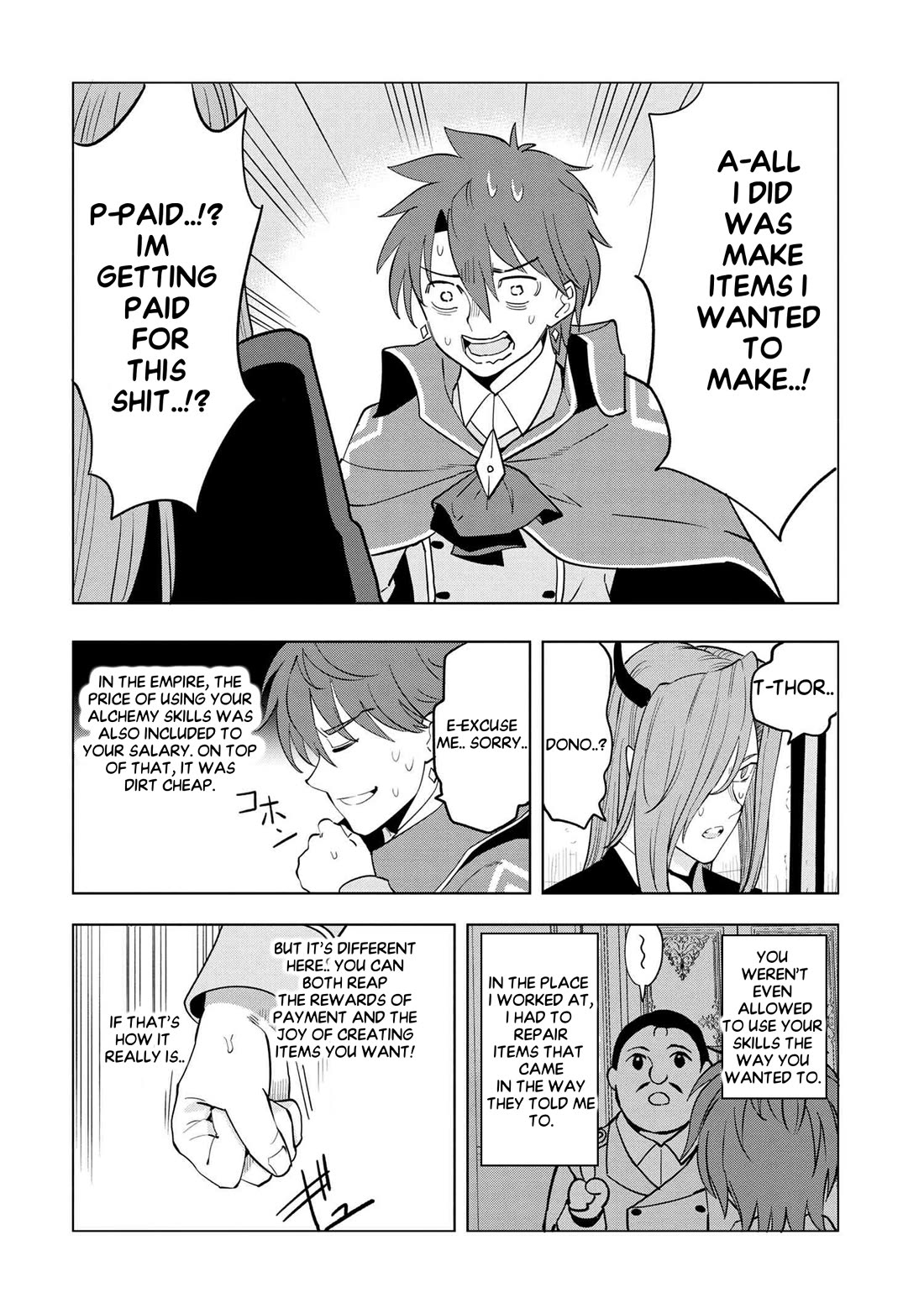 The Creation Alchemist Enjoys Freedom: If I Am Exiled From My Hometown, I Can Make Magic Items With Transcendent Effects at the Knees of the Demon Lord chapter 3 page 48