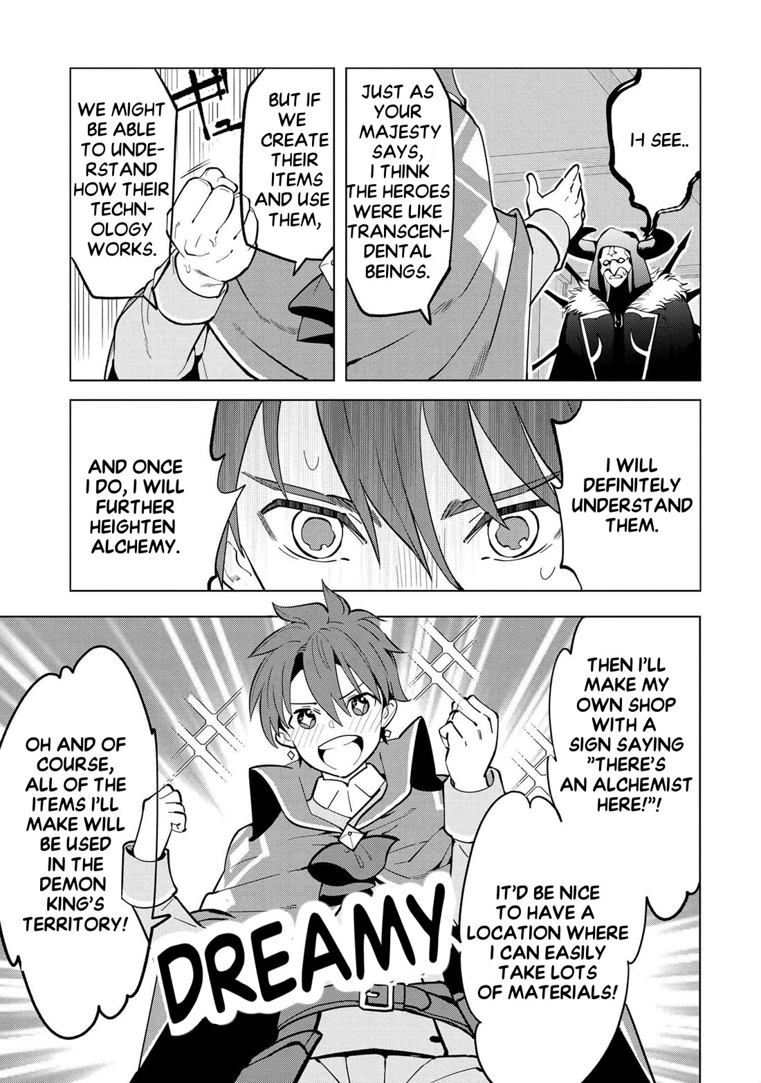 The Creation Alchemist Enjoys Freedom: If I Am Exiled From My Hometown, I Can Make Magic Items With Transcendent Effects at the Knees of the Demon Lord chapter 4 page 30