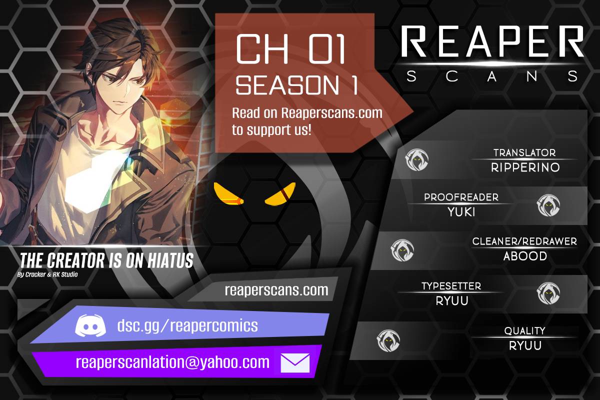 The Creator is on Hiatus chapter 1 page 1