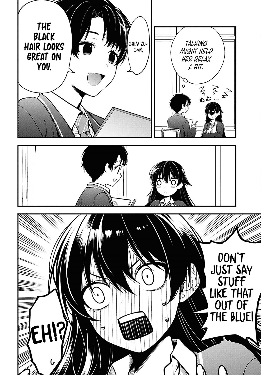 The Delinquent Shimizu-san Sitting Next to Me Has Dyed Her Hair Black chapter 1 page 25