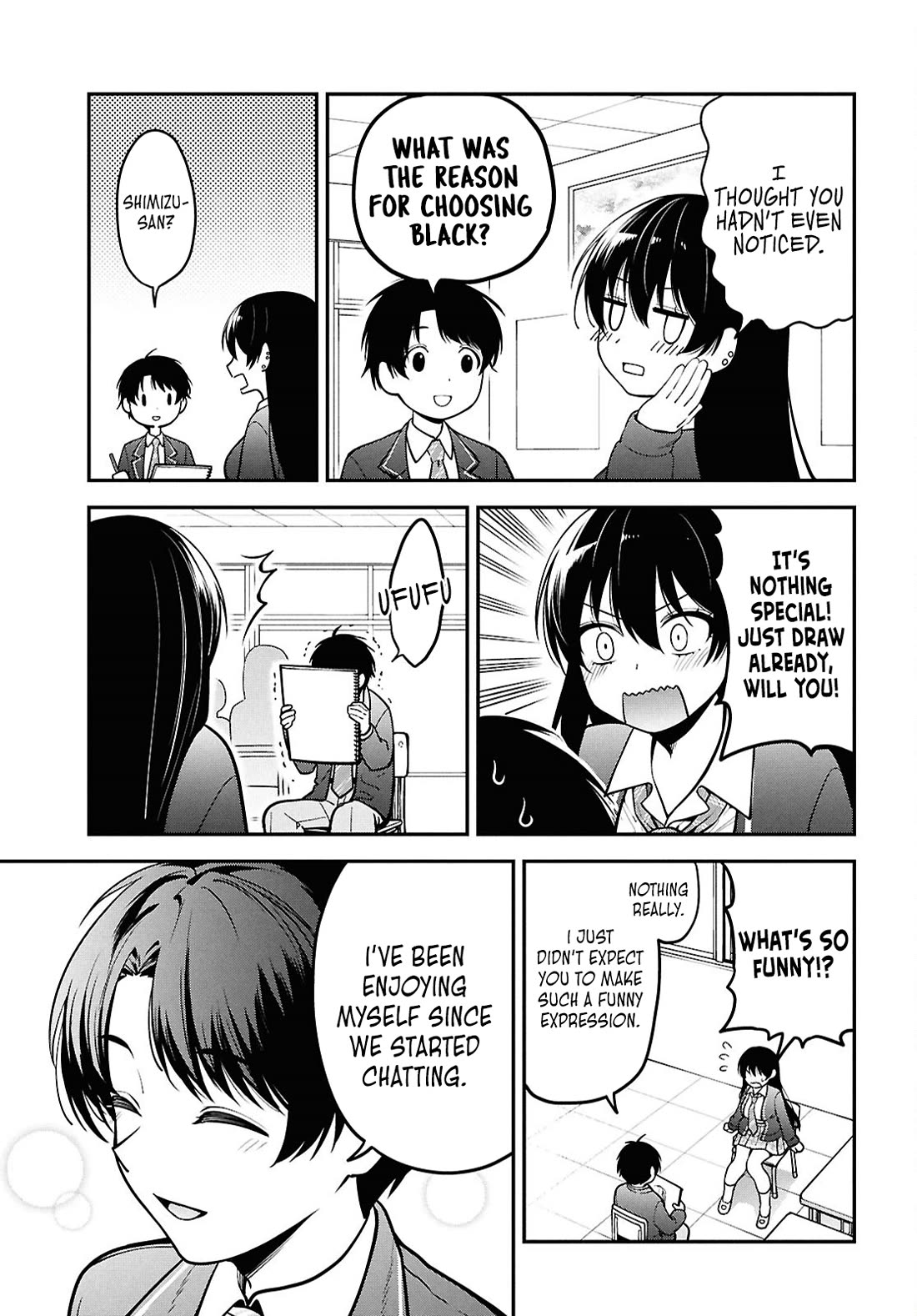 The Delinquent Shimizu-san Sitting Next to Me Has Dyed Her Hair Black chapter 1 page 26