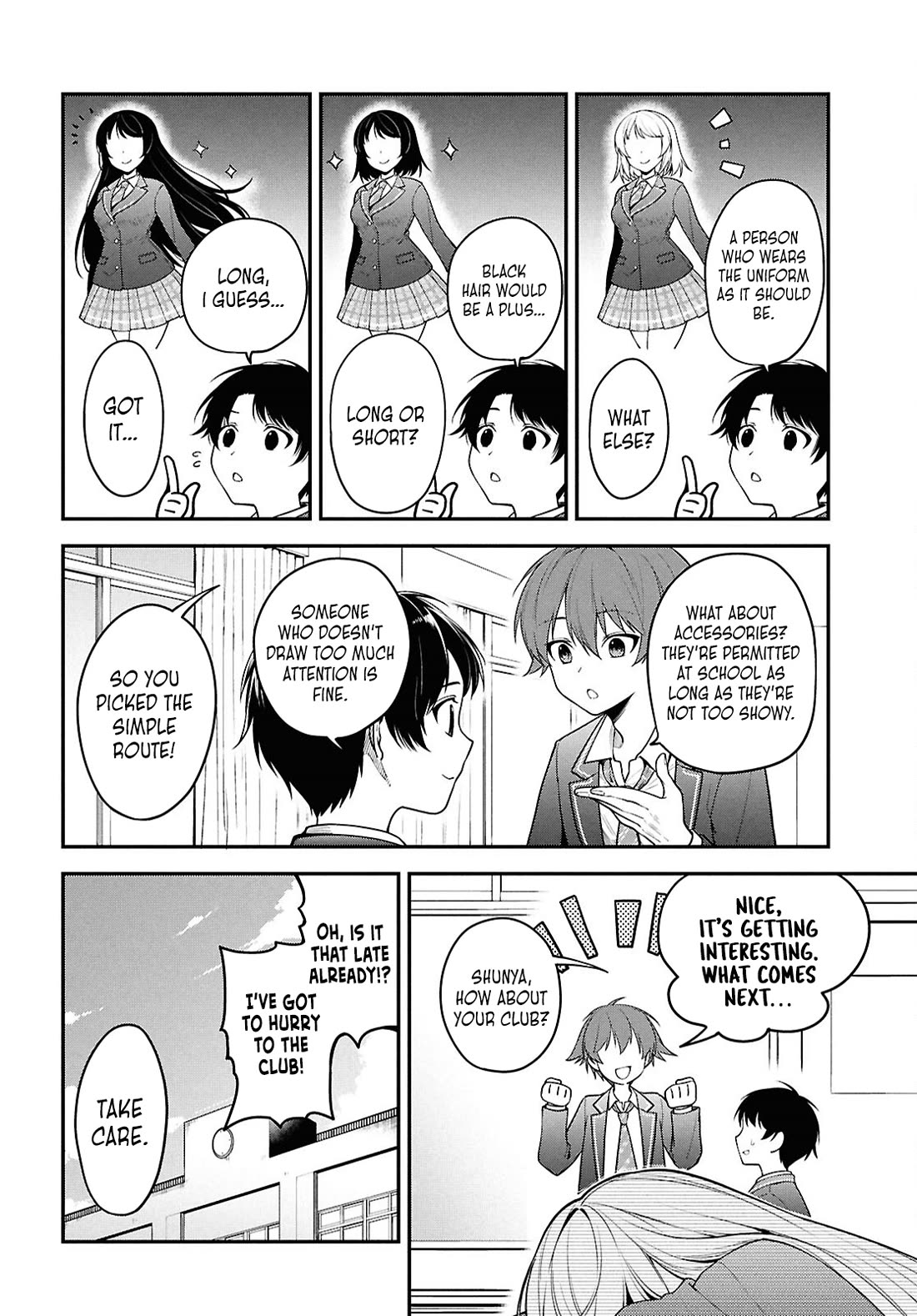 The Delinquent Shimizu-san Sitting Next to Me Has Dyed Her Hair Black chapter 1 page 8