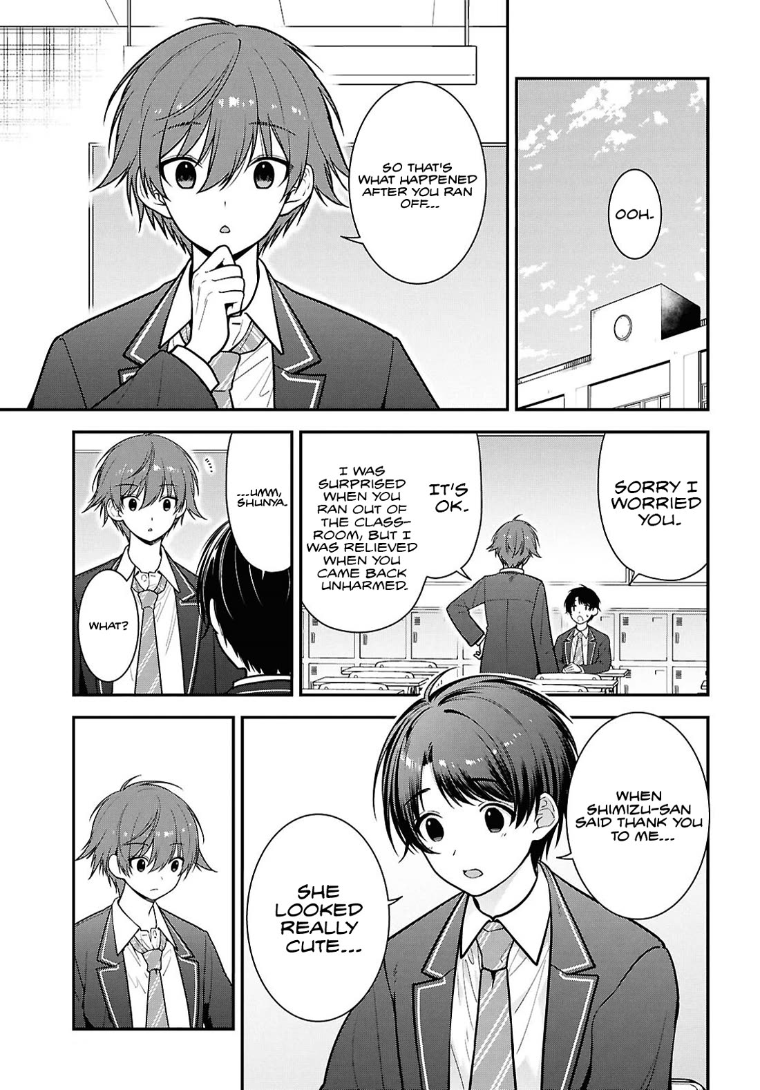 The Delinquent Shimizu-san Sitting Next to Me Has Dyed Her Hair Black chapter 10 page 8