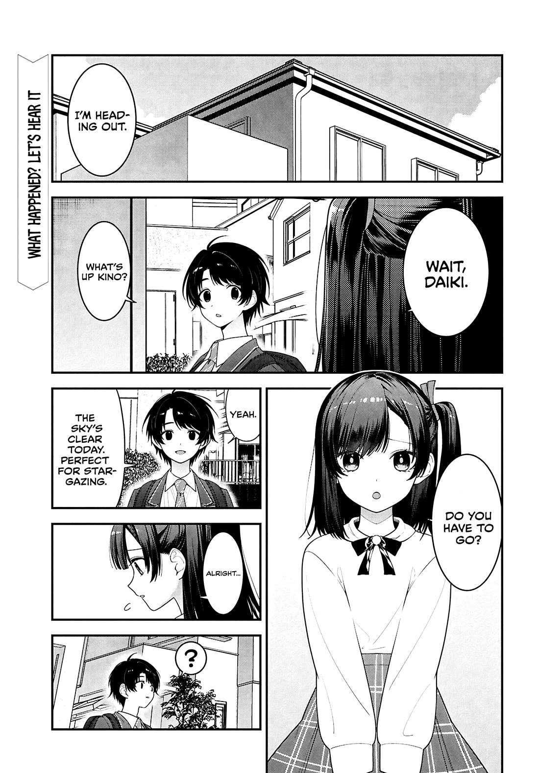 The Delinquent Shimizu-san Sitting Next to Me Has Dyed Her Hair Black chapter 14 page 1