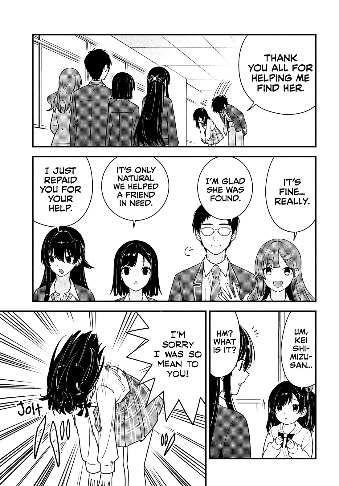 The Delinquent Shimizu-san Sitting Next to Me Has Dyed Her Hair Black chapter 15 page 18